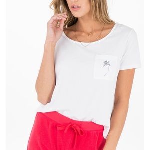 Palm tree pocket tee others follow